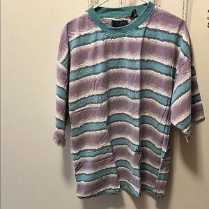 Striped Purple and Teal vintage T-shirt